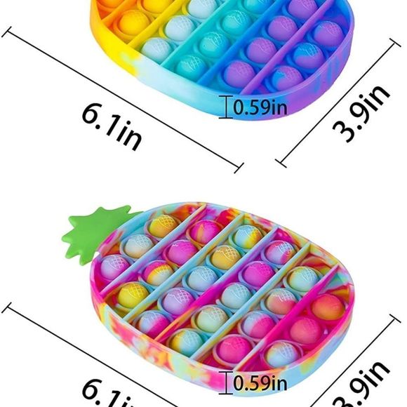 Pineapple pop it 2pk - Picture 2 of 4